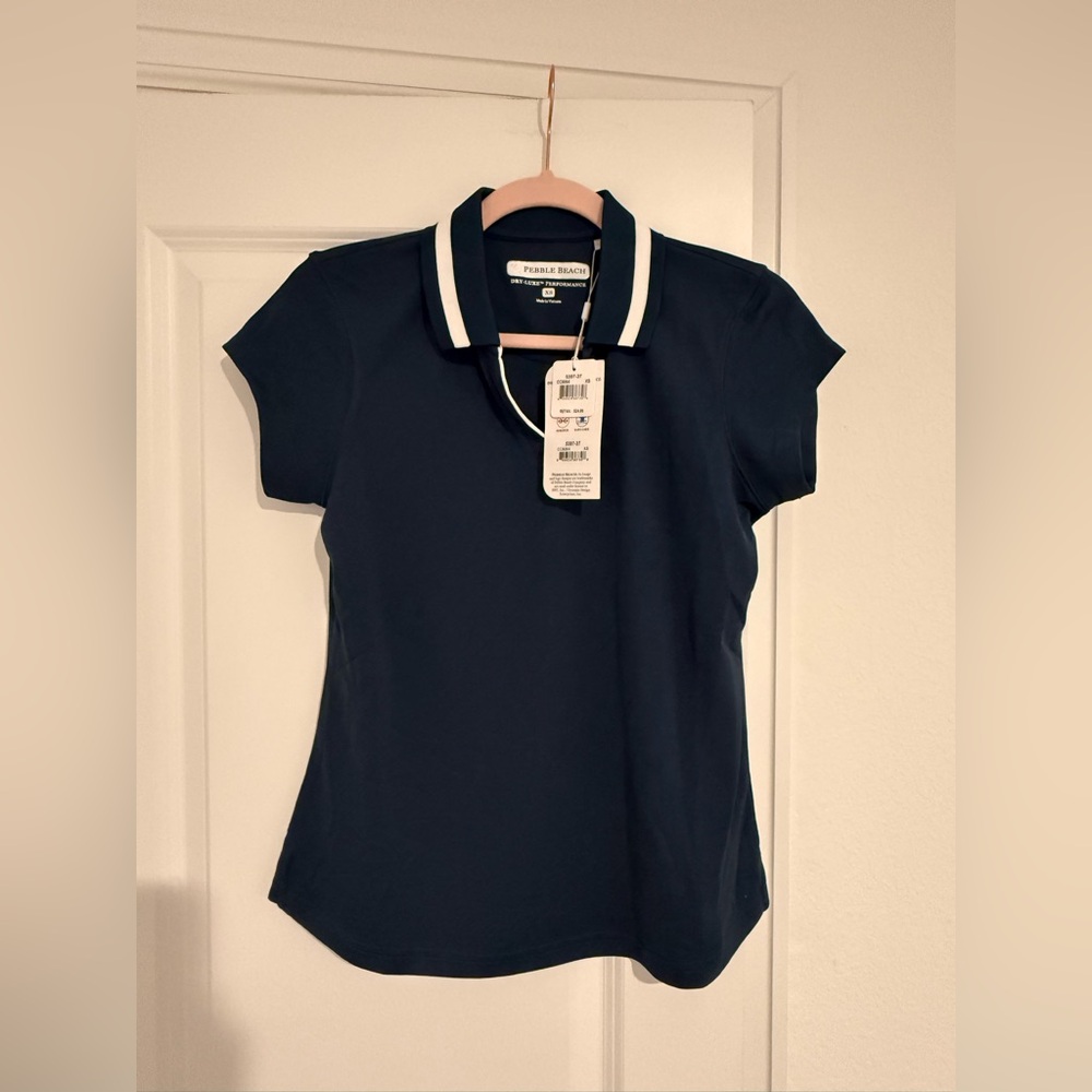 Pebble Beach Women's Dark Blue Polo Tee